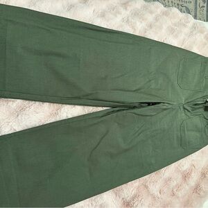 Women’s Stylish Olive Green Wide Leg Pants